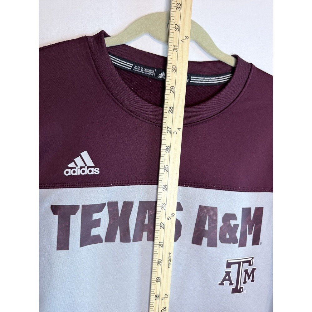 ADIDAS Climalite Licensed TEXAS A&M Colorblock Stretch Knit Shirt ADULT XL - Picture 10 of 13